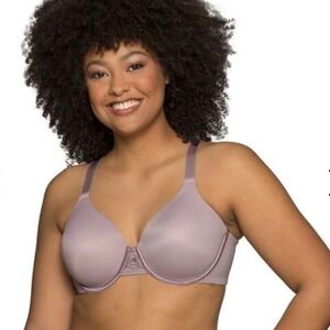 Vanity Fair Beauty Back Full Figure Underwire Bra 71380 Purple Comfort Size 42DD
